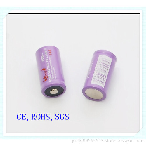 Jcmkj Li-ion Battery 18350-700mAh, 14A, 15-20c Discharge, High Cap, E-Cigarette Battery, Audio Battery, Battery,